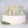 Personalised Map Letters Wedding Cake Topper, thumbnail 1 of 3