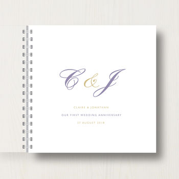 Personalised Wedding Or Anniversary Memory Book, 10 of 12