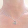 Sterling Silver Tree Of Life Jewelled Zirconia Necklace, thumbnail 4 of 8