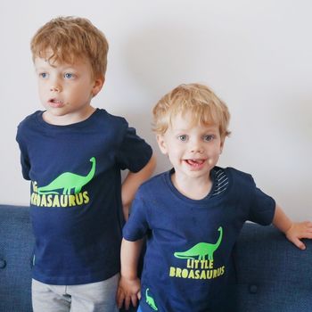 Little And Big Sibling Dinosaur T Shirts, 2 of 5