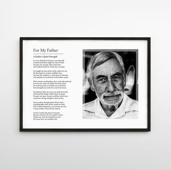 For My Father Personalised Photo Poem Print, 8 of 8