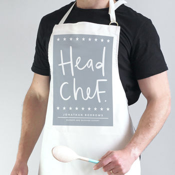 Head Chef Personalised Apron, 2 of 5