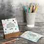 Mini Motivational Prints With Oak Stand, thumbnail 1 of 1
