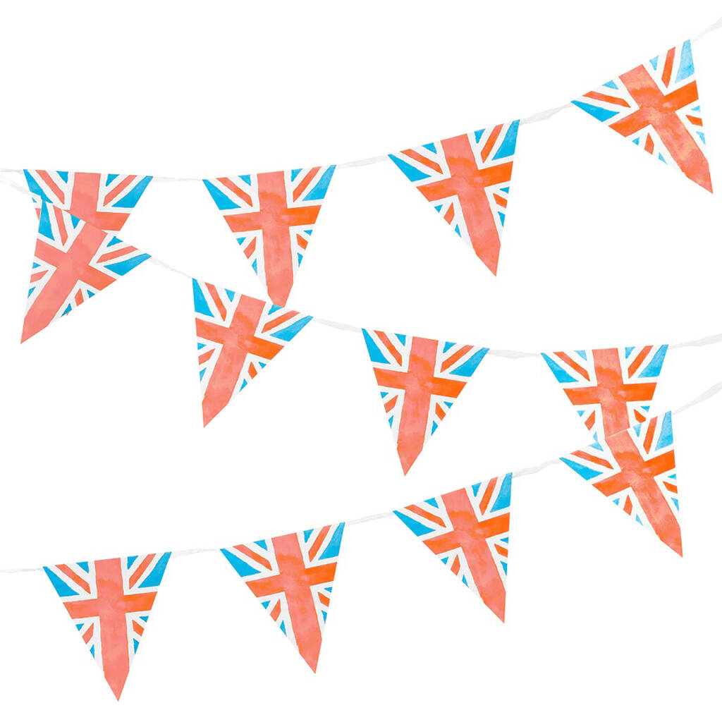 Union Jack Paper Bunting, 1 of 8