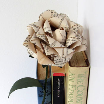 Paper Literary Origami Rose, 7 of 10