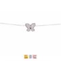 Small Butterfly Bracelet Rose Or Gold Plated 925 Silver, thumbnail 1 of 8