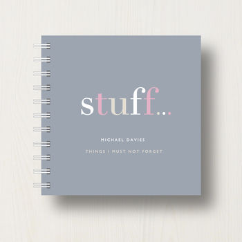 Personalised 'Stuff' To Do Small Notebook, 9 of 10