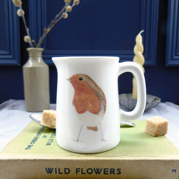 Robin Fine Bone China Mini Jug, 4 of 7
