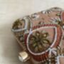 Bronze Embroidered Square Handcrafted Clutch Bag, thumbnail 6 of 7