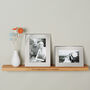 Personalised Oak Shelf With Photo Frame Options, thumbnail 6 of 12