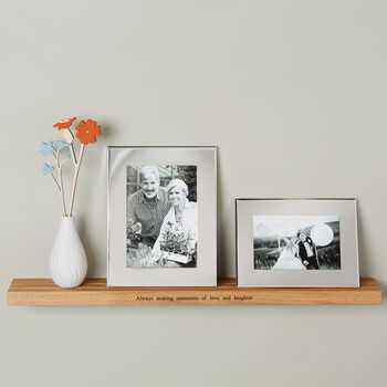 Personalised Oak Shelf With Photo Frame Options, 6 of 12