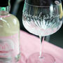 Crystal Cut Personalised Gin Glass, thumbnail 5 of 10