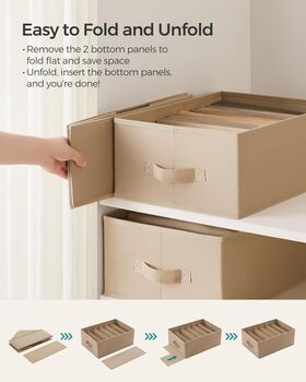 Drawer Organiser Set Six Compartment Boxes, 6 of 7