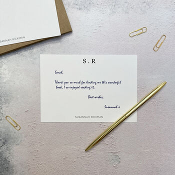 Personalised Monogram Correspondence Cards, 7 of 8