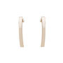 Gold Plated Curve Bar Earrings, thumbnail 3 of 7