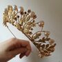 The Agatha Crown Oak Leaf Pearl Tiara, thumbnail 2 of 12
