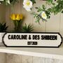 Personalised Wedding Anniversary Name Wooden Roadsign, thumbnail 10 of 12