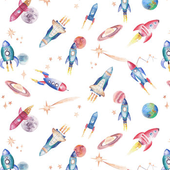 Rockets Children's Wallpaper, 4 of 9