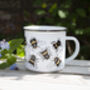 Bumble Bee Enamel Camping Mug, thumbnail 3 of 6