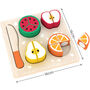 Wooden Play Food Sets Fruit And Vegetables Puzzle Set, thumbnail 2 of 3