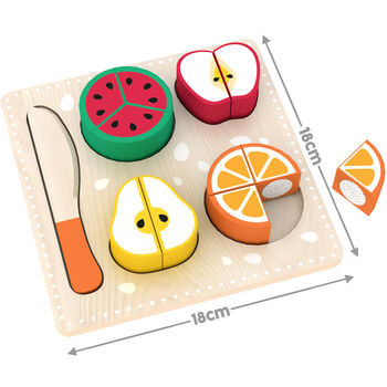 Wooden Play Food Sets Fruit And Vegetables Puzzle Set, 2 of 3