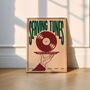 Serving Tunes Print | Music Poster | Home Decor | Vinyl | Illustration | Record | Bar | Trendy | Retro | Disco And House | Mid Century, thumbnail 6 of 11