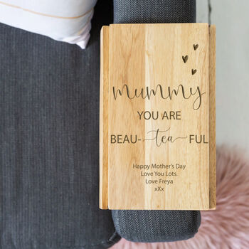 Personalised Engraved Arm Rest Tray, 2 of 5