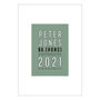 Personalised Graduation Gift Print Totem Style, thumbnail 4 of 8