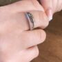 Cz Pathway Anxiety Relief Ring, thumbnail 2 of 4