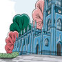 Personalised Bombed Out Church Liverpool Print, thumbnail 4 of 6
