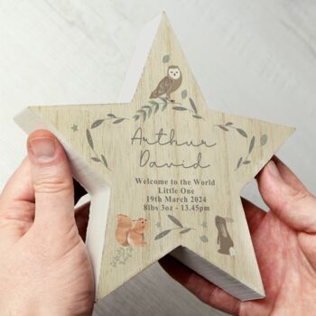 Personalised Woodland Animal Star Ornament, 2 of 4