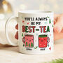Personalised Christmas Mug 'Always Be My Best Tea', thumbnail 1 of 4