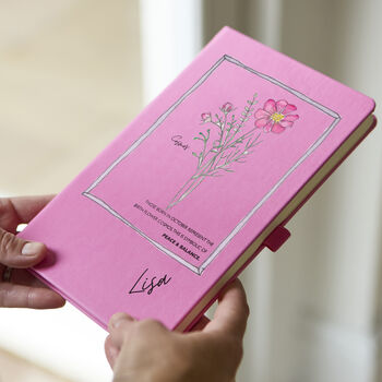 Birth Flower Posy Notebook, 3 of 3