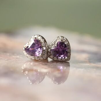 June Birthstone Earrings Alexandrite, 2 of 3