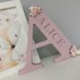 Wooden Letters Nursery Decor New Baby Gift, thumbnail 1 of 8