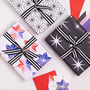 Luxury Coloured Snowflakes, Christmas Wrapping Paper, thumbnail 2 of 6