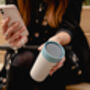 Leak Proof Reusable Cup 12oz Cream And Faraway Blue, thumbnail 1 of 7