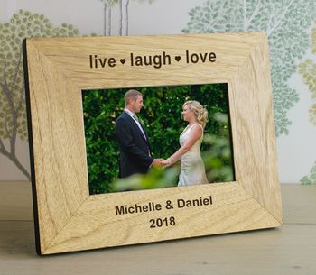 Personalised Live, Laugh, Love Photo Frames, 3 of 4