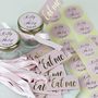 Personalised Wedding Favour Jars Empty With Tags, thumbnail 7 of 8