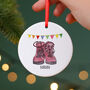 Walking Boots Christmas Tree Decoration, thumbnail 1 of 2