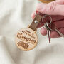 Vehicle Keys Engraved Wooden Keyring, thumbnail 5 of 5
