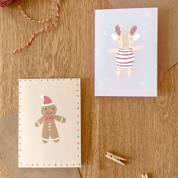 Illustrated Christmas Card Set, 6 of 12