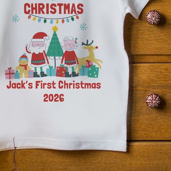 Personalised Kids’ Christmas T Shirt – ‘When I Wake Up It Will Be Christmas’, 3 of 4