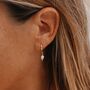 Asri Freshwater Pearl Huggie Hoop Earrings, thumbnail 1 of 7