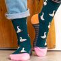 Silly Goose Women's Bamboo Socks Green, thumbnail 1 of 5