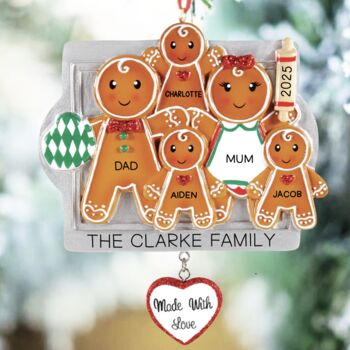 Personalised Ceramic Baking Family Decoration, 2 of 4