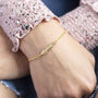 Personalised Gold Plated Feather Bracelet, thumbnail 5 of 9