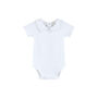 Victor White Short Sleeve Collar Top, thumbnail 1 of 6