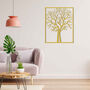 Wooden Split Dry Tree Of Life Modern Home Wall Decor, thumbnail 1 of 12