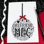 Personalised Girlfriend Christmas Bauble Card, thumbnail 1 of 5